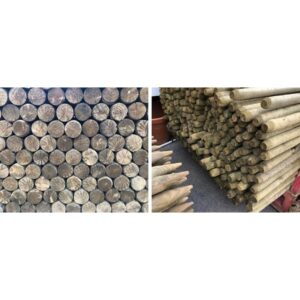 MADERA  PINO PARA CERCAS 8cm X 2.1 Mts